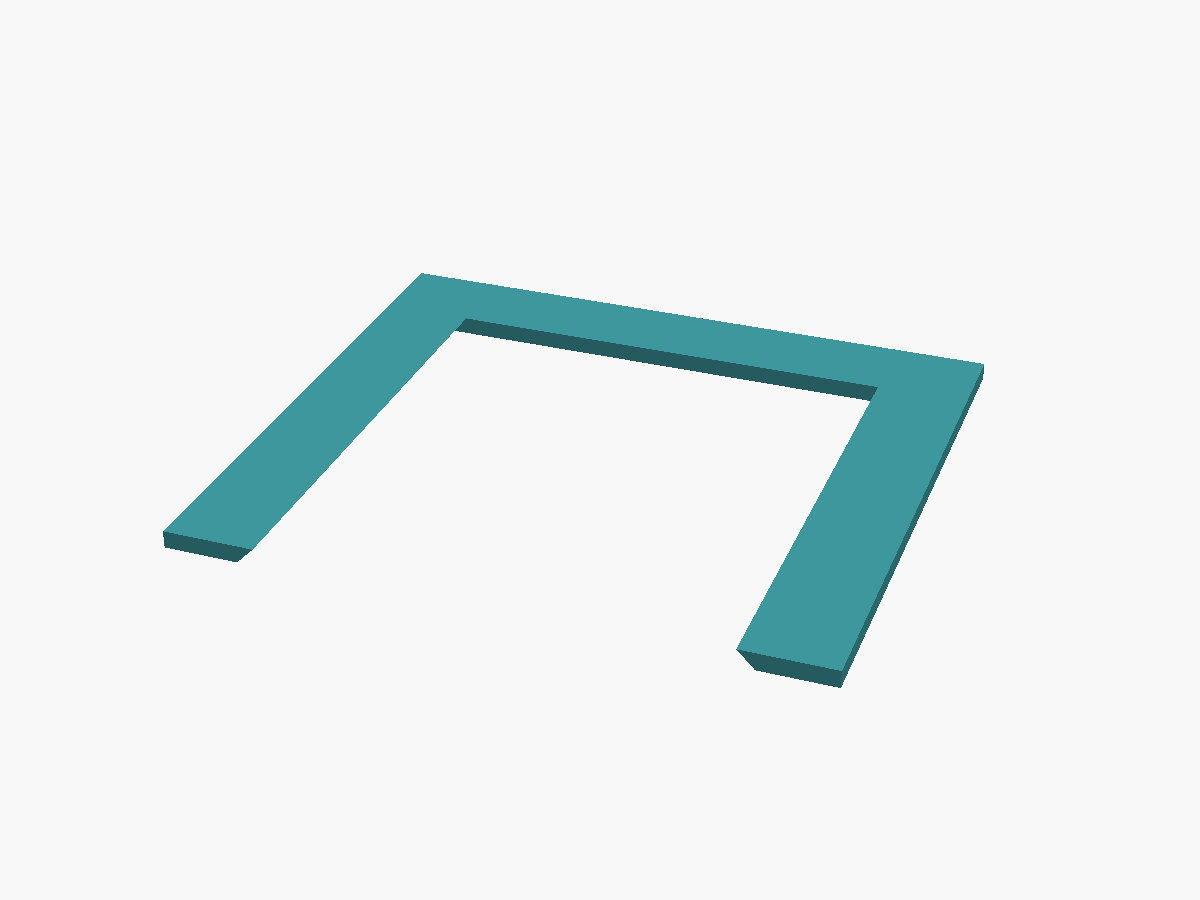 Render of the U-frame