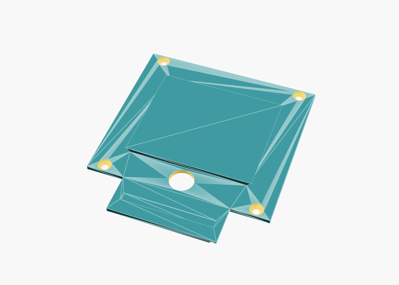 Render of the wall plate